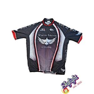 Veloce Multicolor Winter Springs Cycling Jersey Bike Shirt Adult Race Top Reg XL